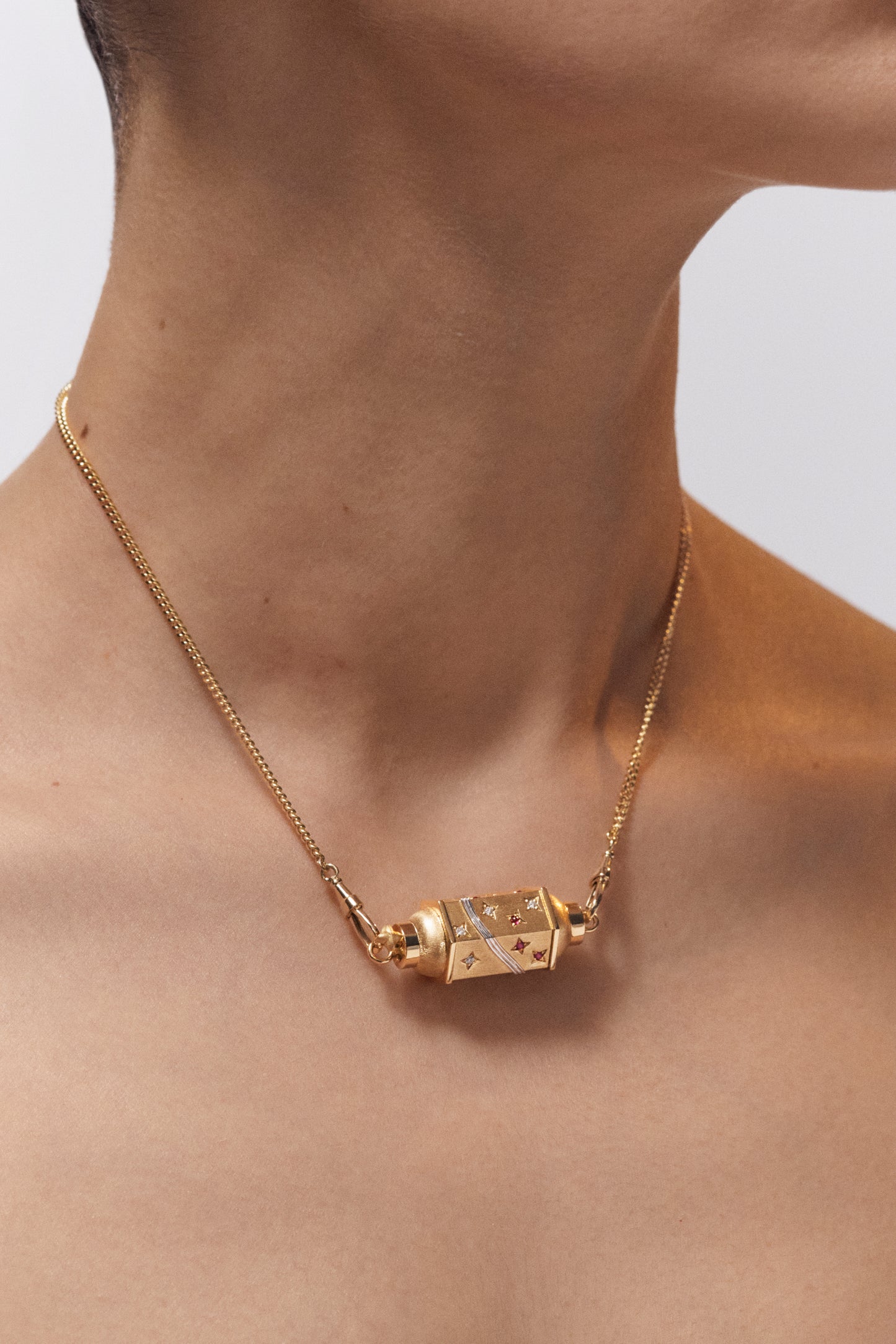 Milky Way Locket Necklace