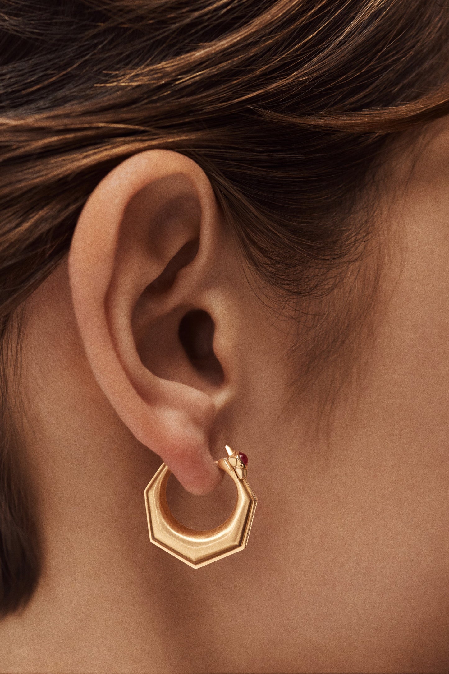 Baba Medium Ruby Earring