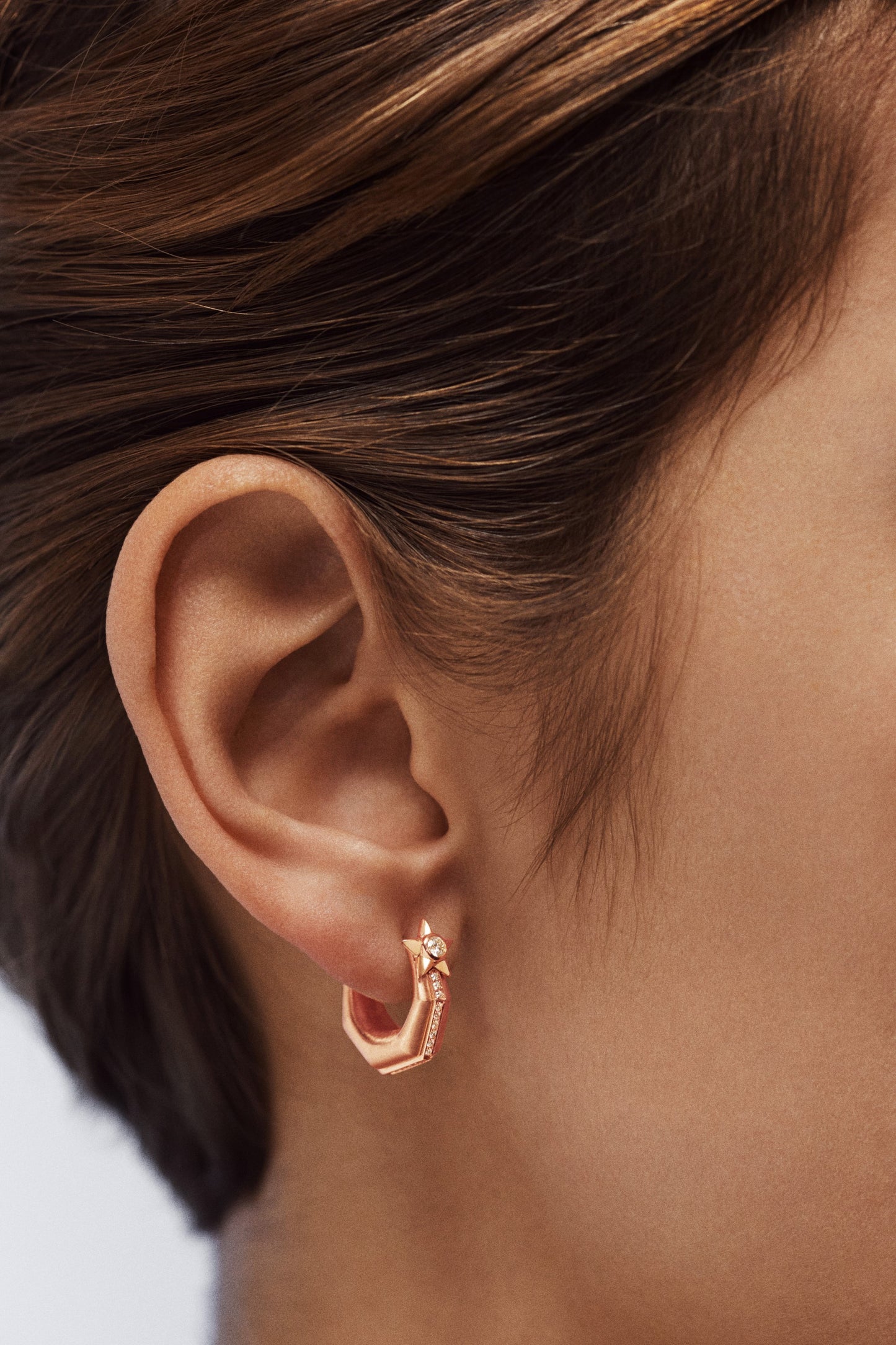 Baba Small Diamond Earring Rose Gold