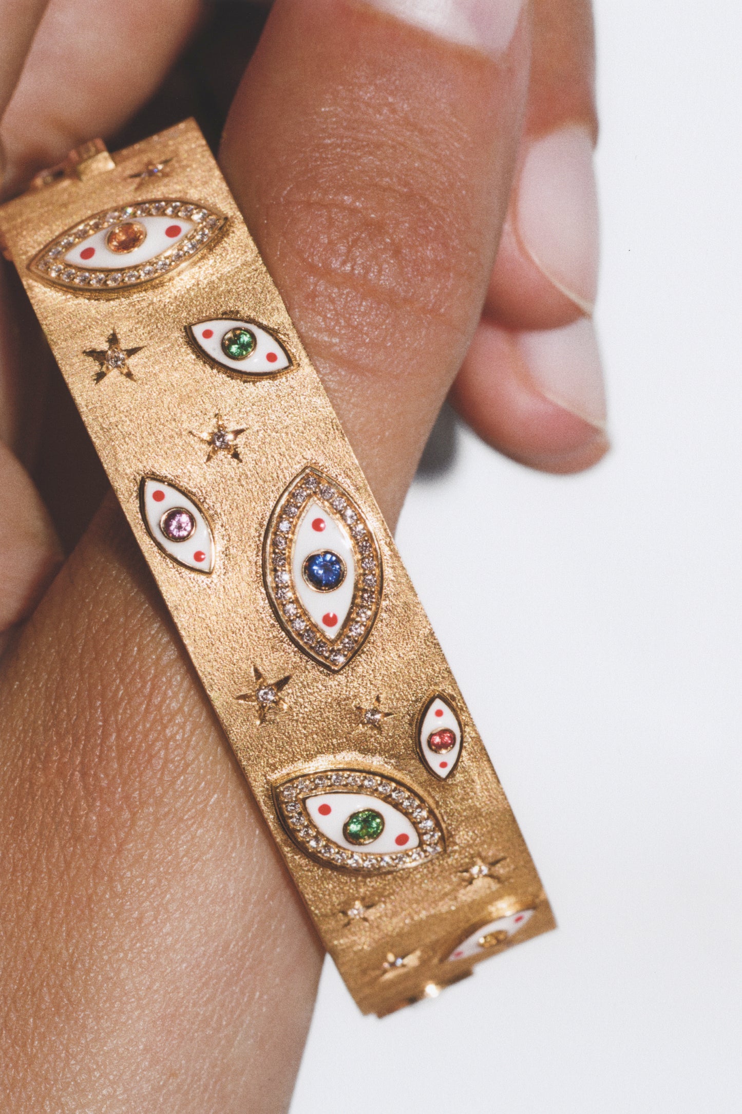 Eye XL Half Cuff Bracelet