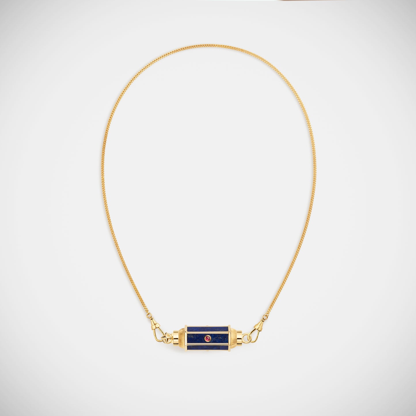 Lapis baby locket Necklace