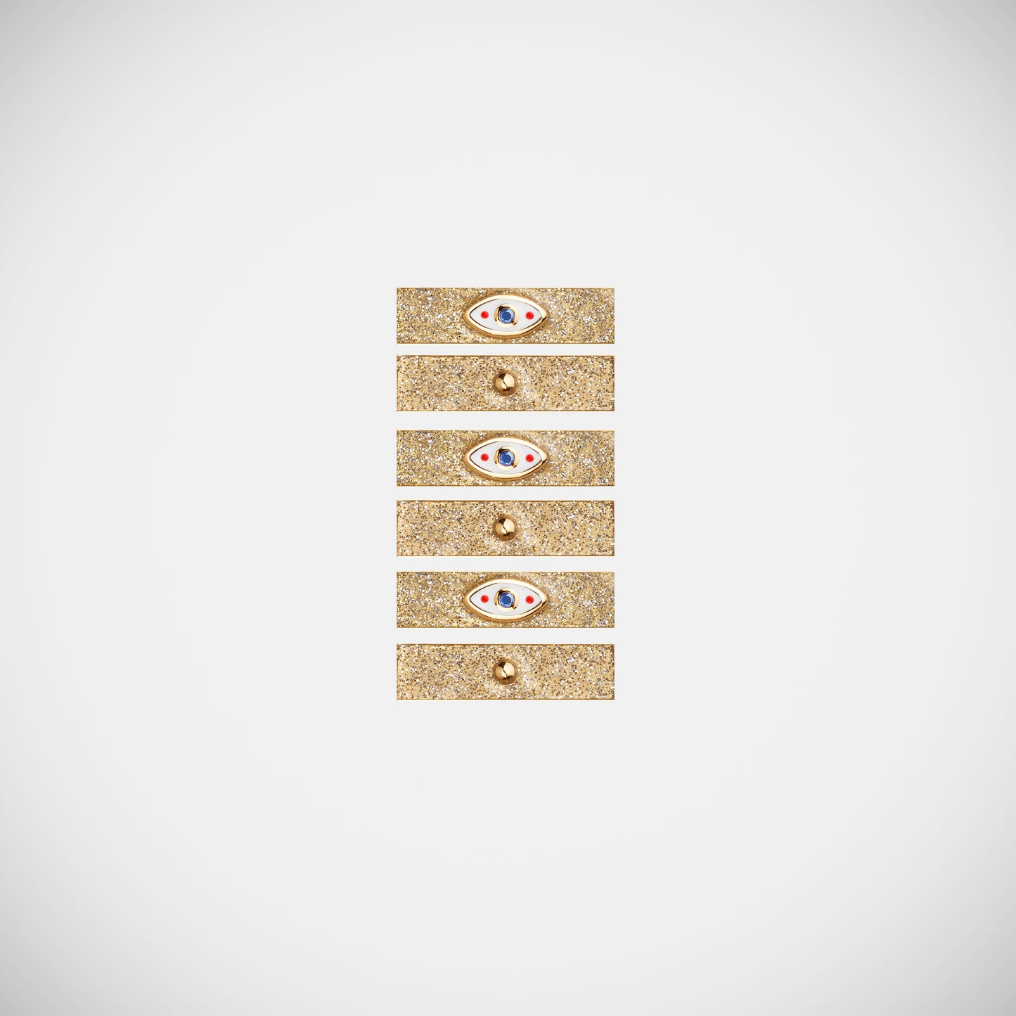Evil Eye Gold Baby Locket Necklace