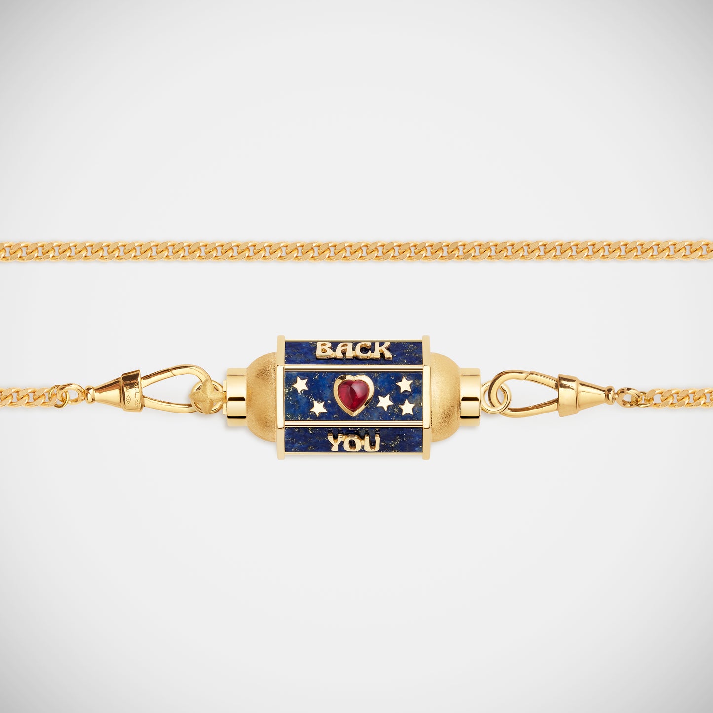 Love You Lapis Locket Necklace