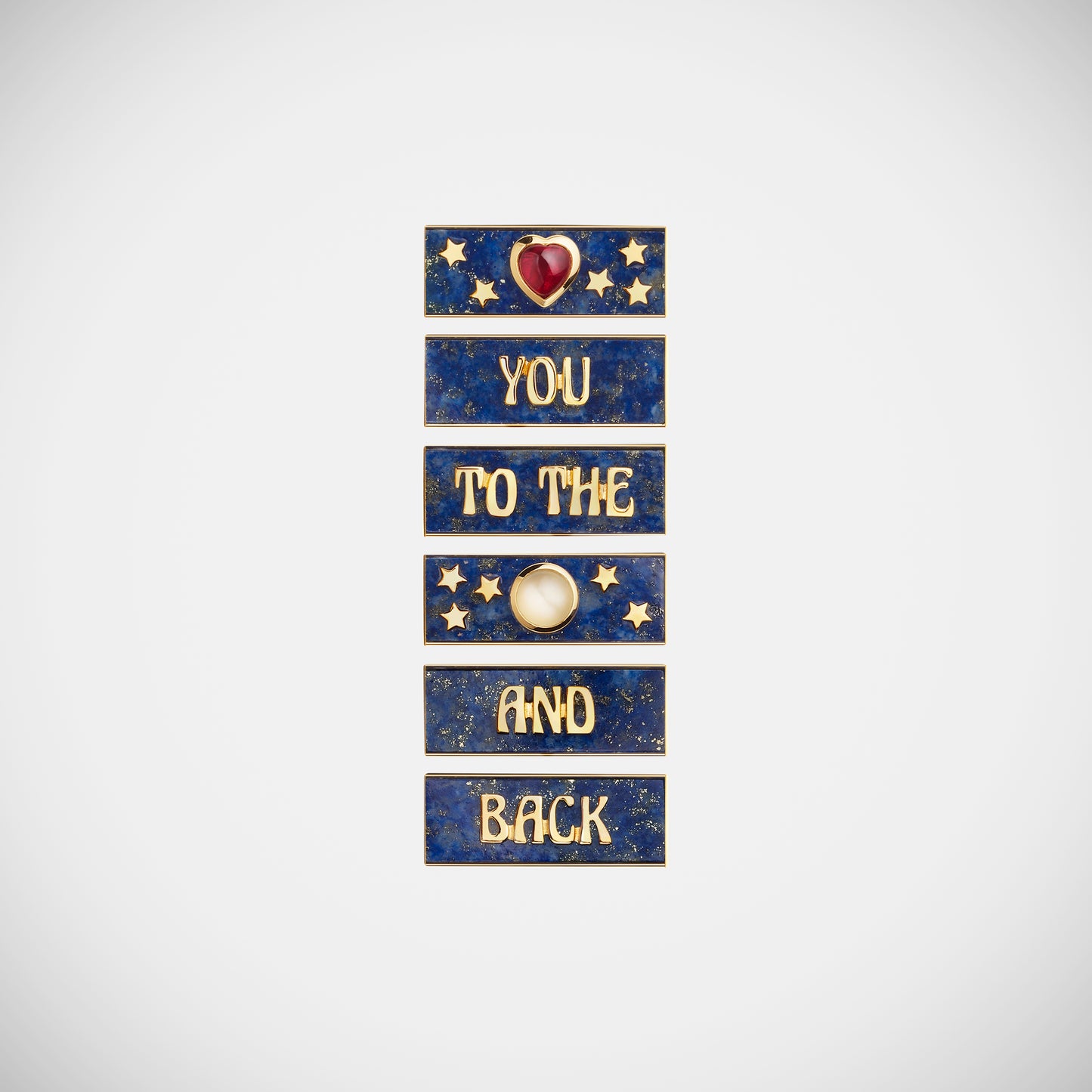 Love You Lapis Locket Necklace