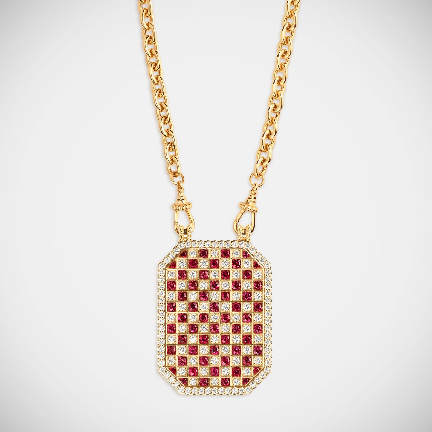 Check Ruby Scapular on Rosa Classic Chain