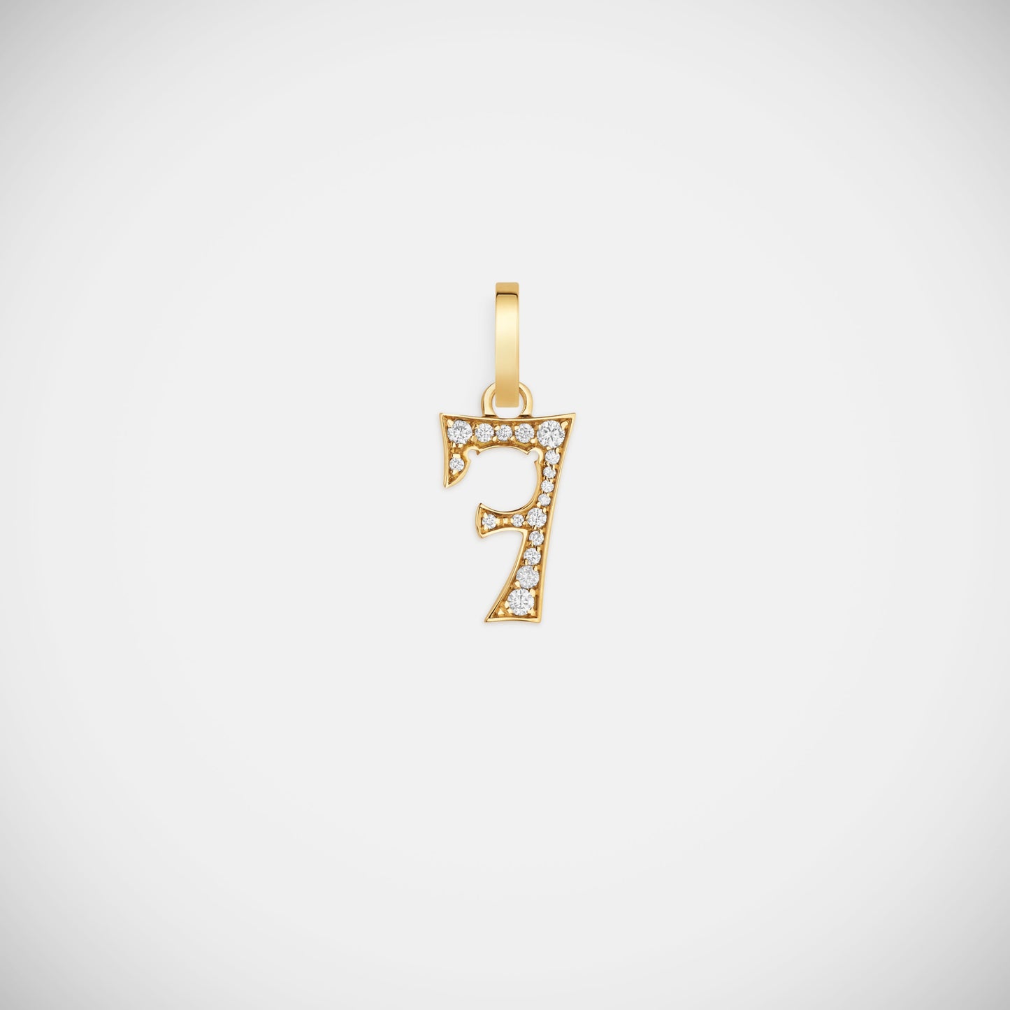 Custom Diamond Number Charm