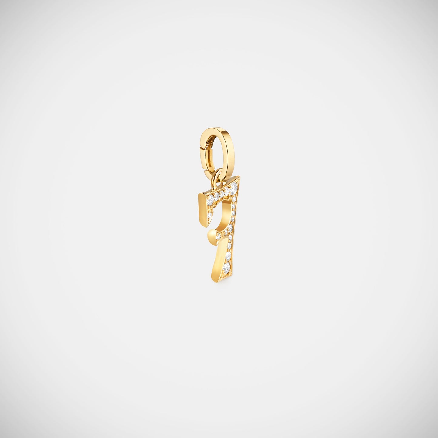 Custom Diamond Number Charm