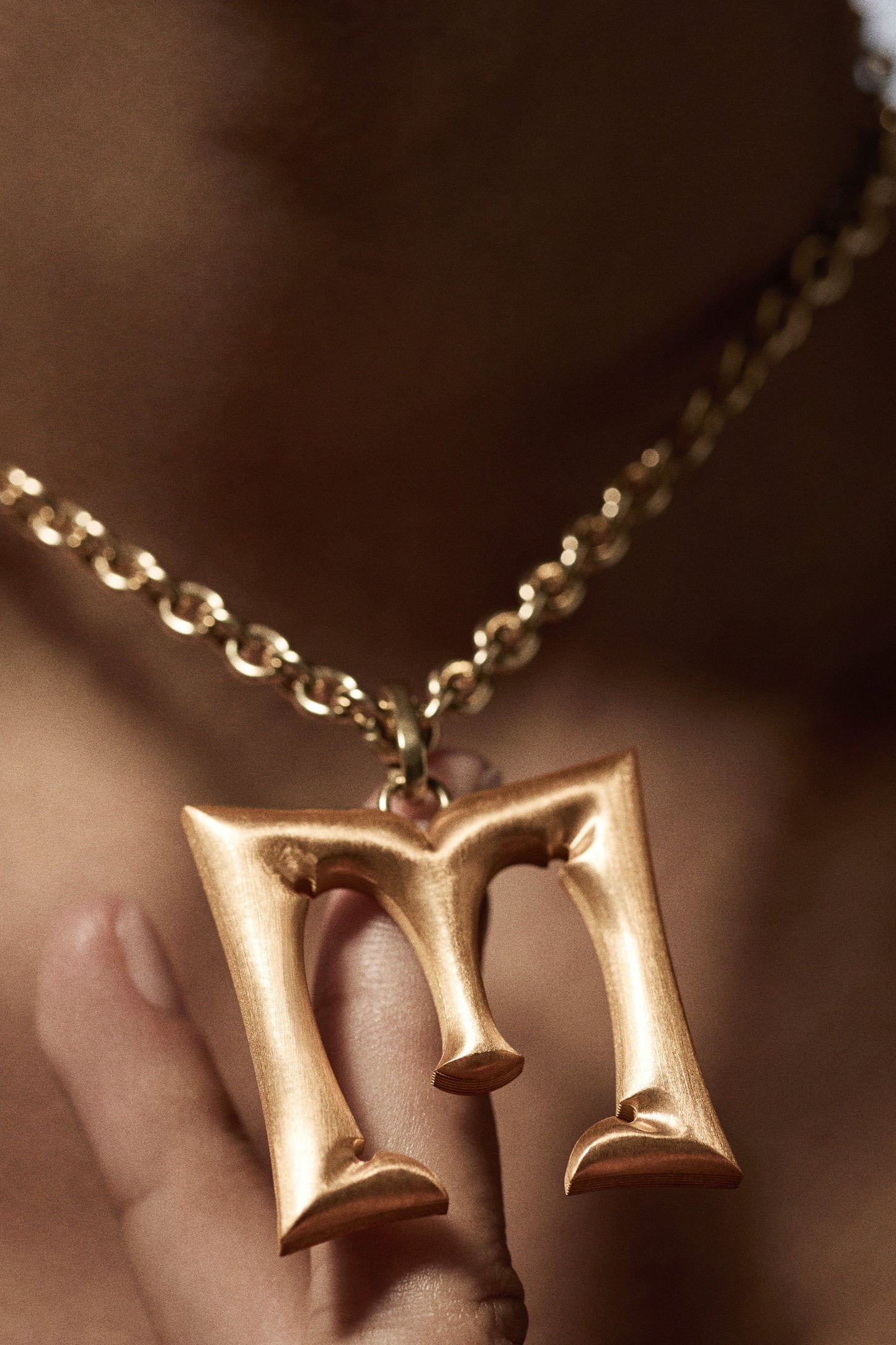 Marie Lichtenberg Staging Pendant Custom Jumbo Letter Charm