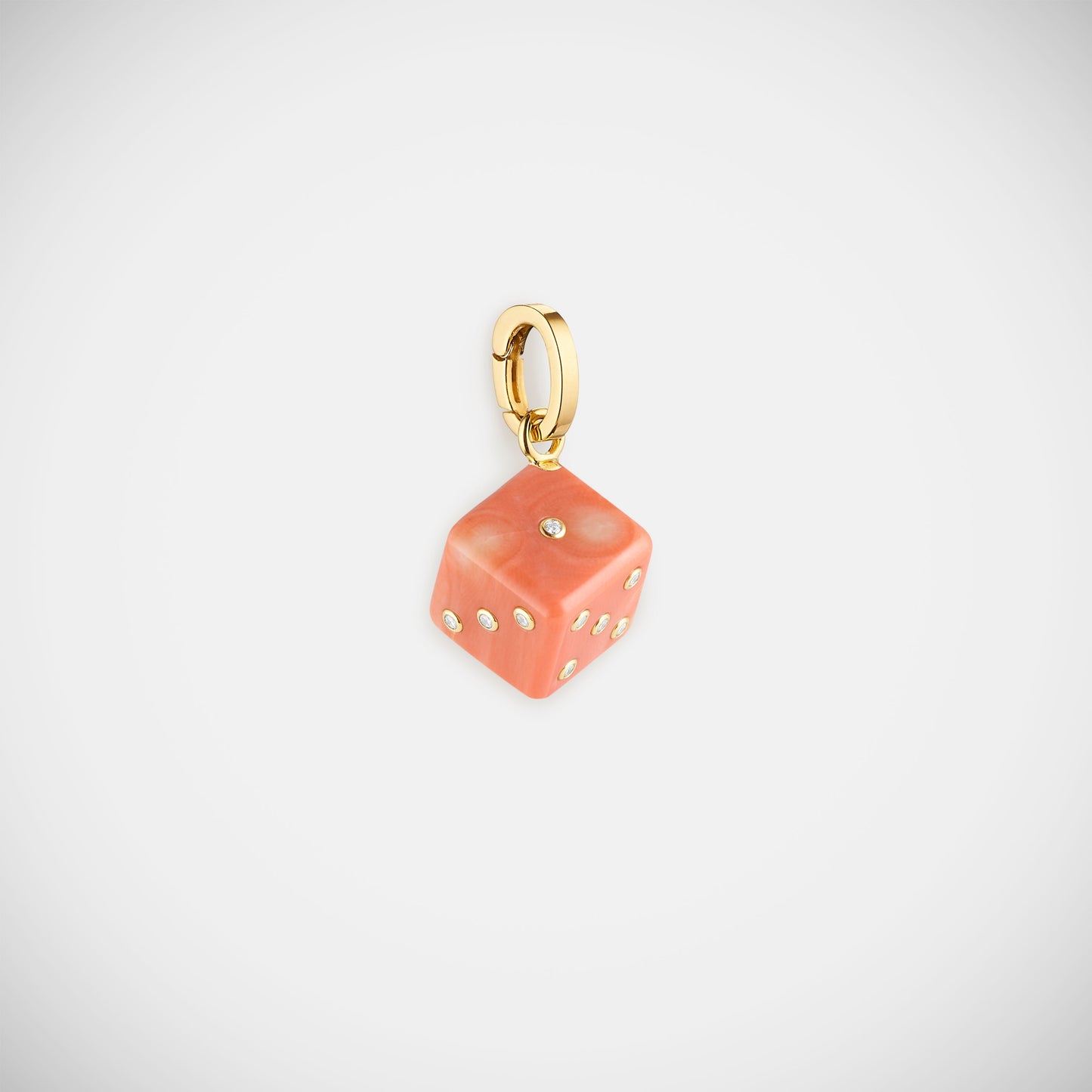 Dado Coral charm 11mm