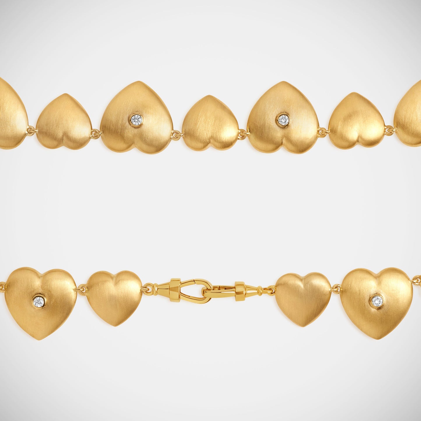Marie Lichtenberg Staging Chain Heart diamond chain 14k 37cm