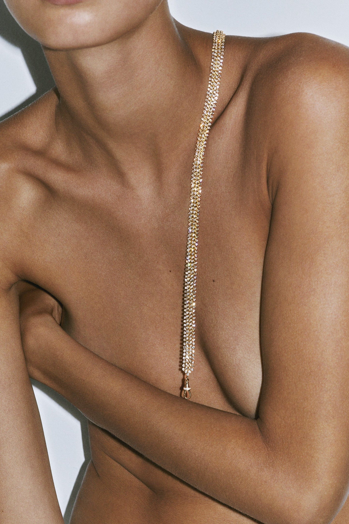 Marie Lichtenberg Staging Chain Mesh Diamonds Rivière 73cm