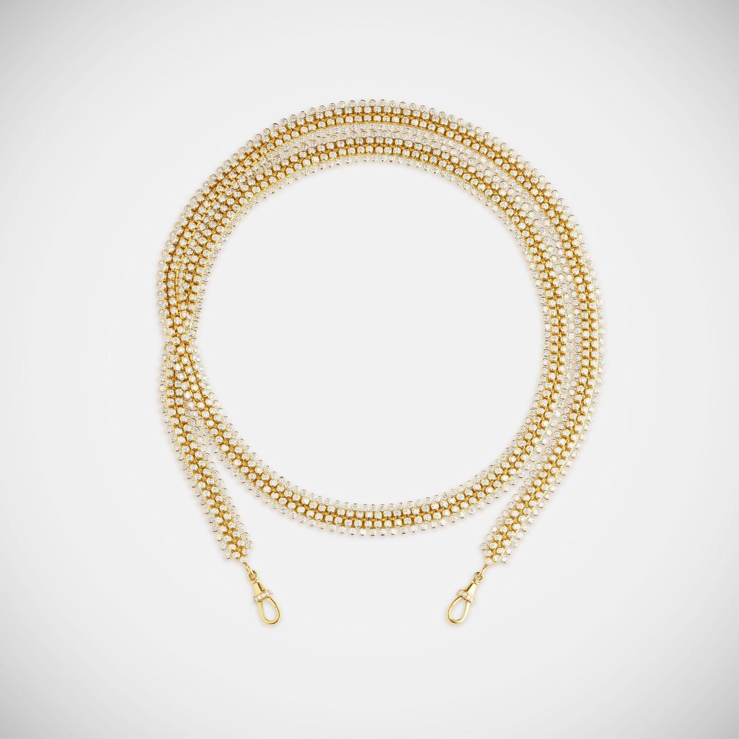 Marie Lichtenberg Staging Chain Mesh Diamonds Rivière 73cm
