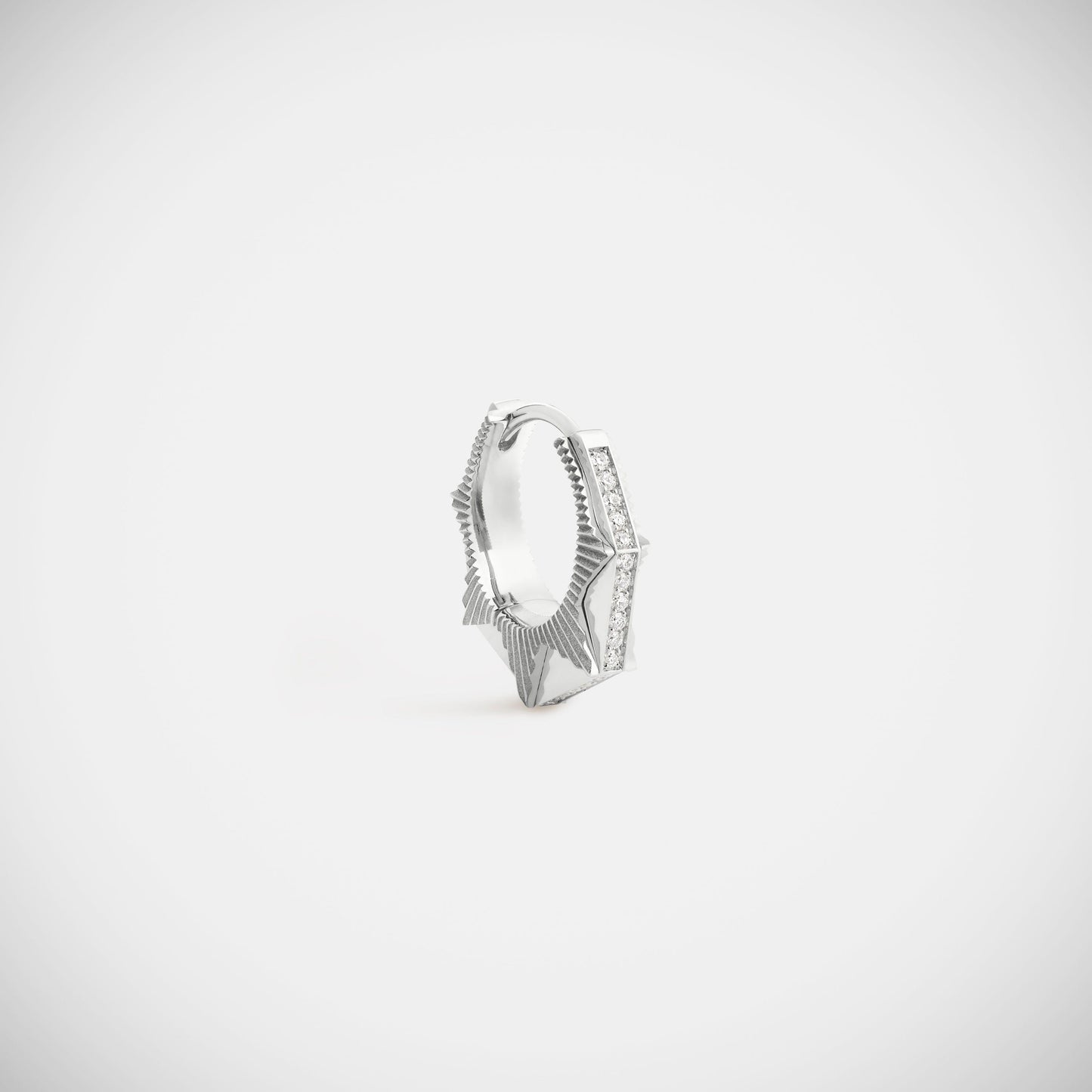 Marie Lichtenberg Staging Earring NYC Diamond White Earring small