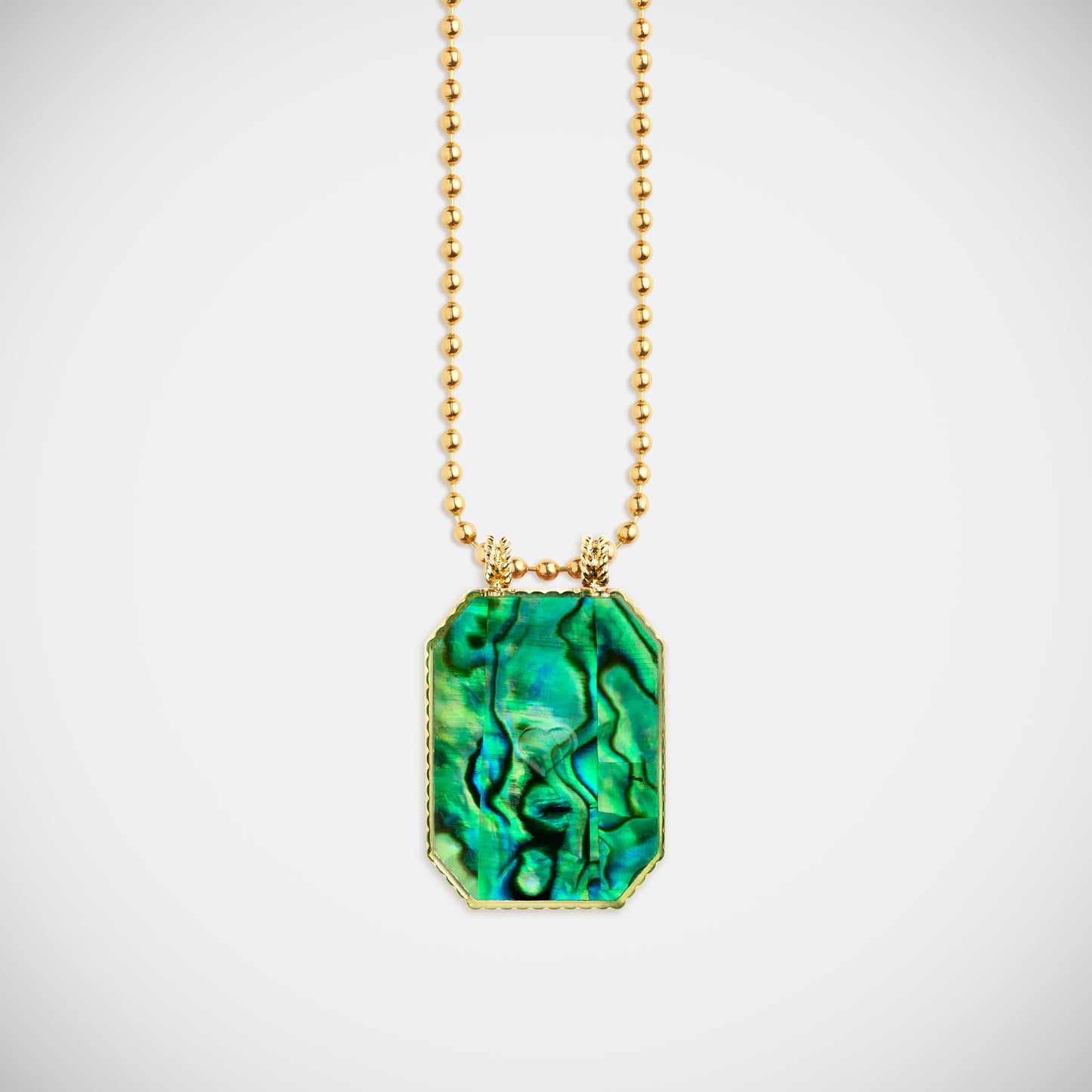 Raiz'in Scapular Mother of pearl Green 28mm