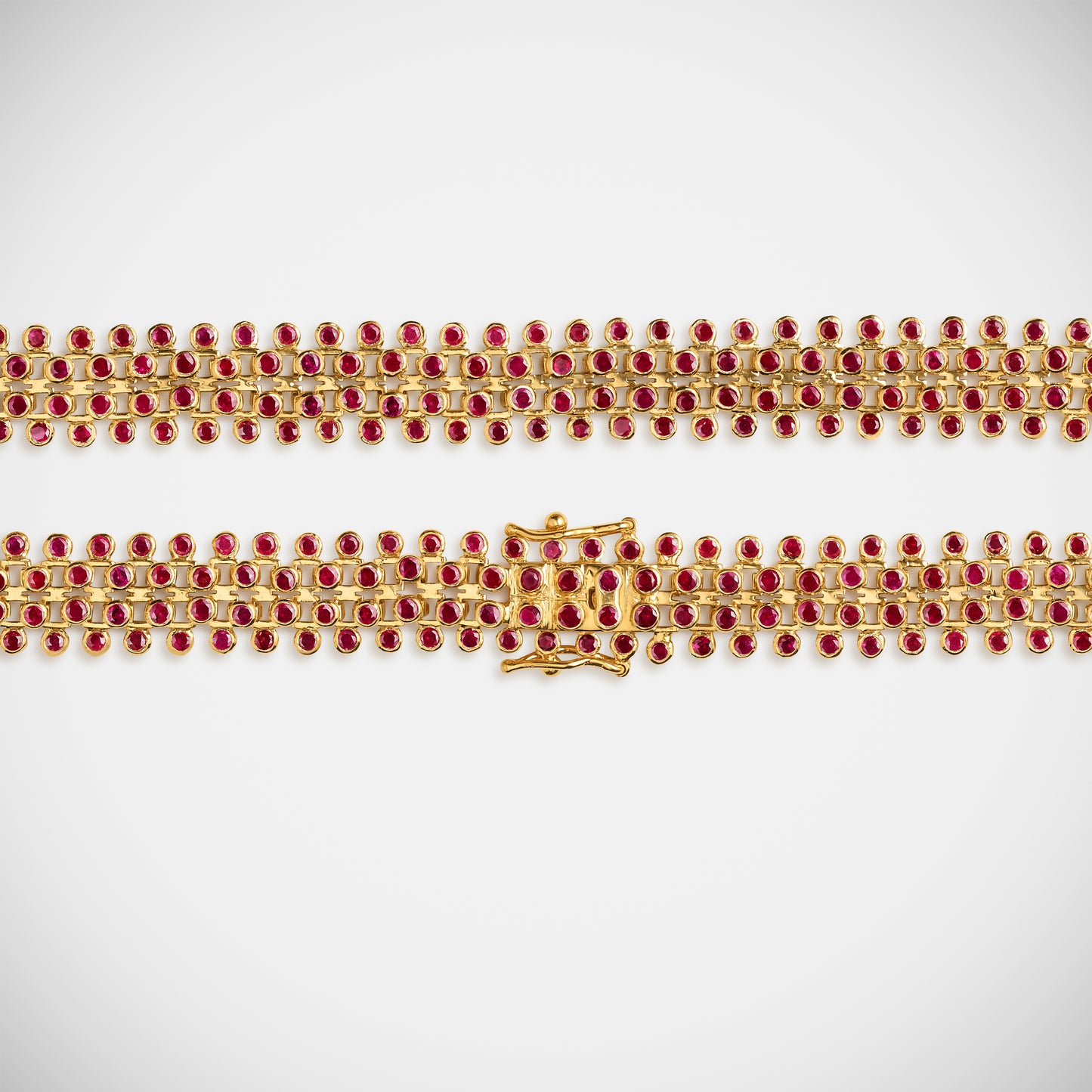 Mesh Ruby Bracelet 16cm