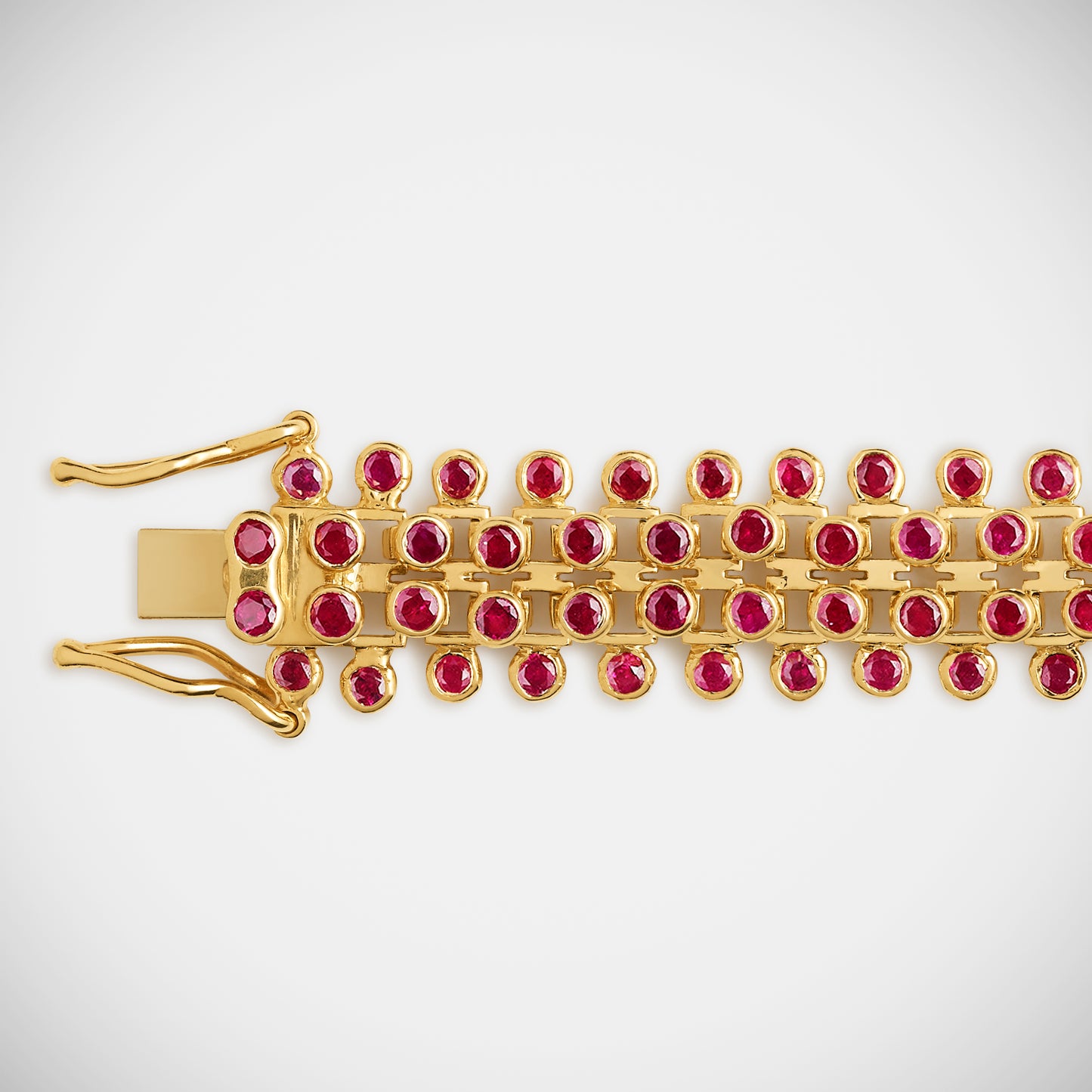 Mesh Ruby Bracelet 16cm