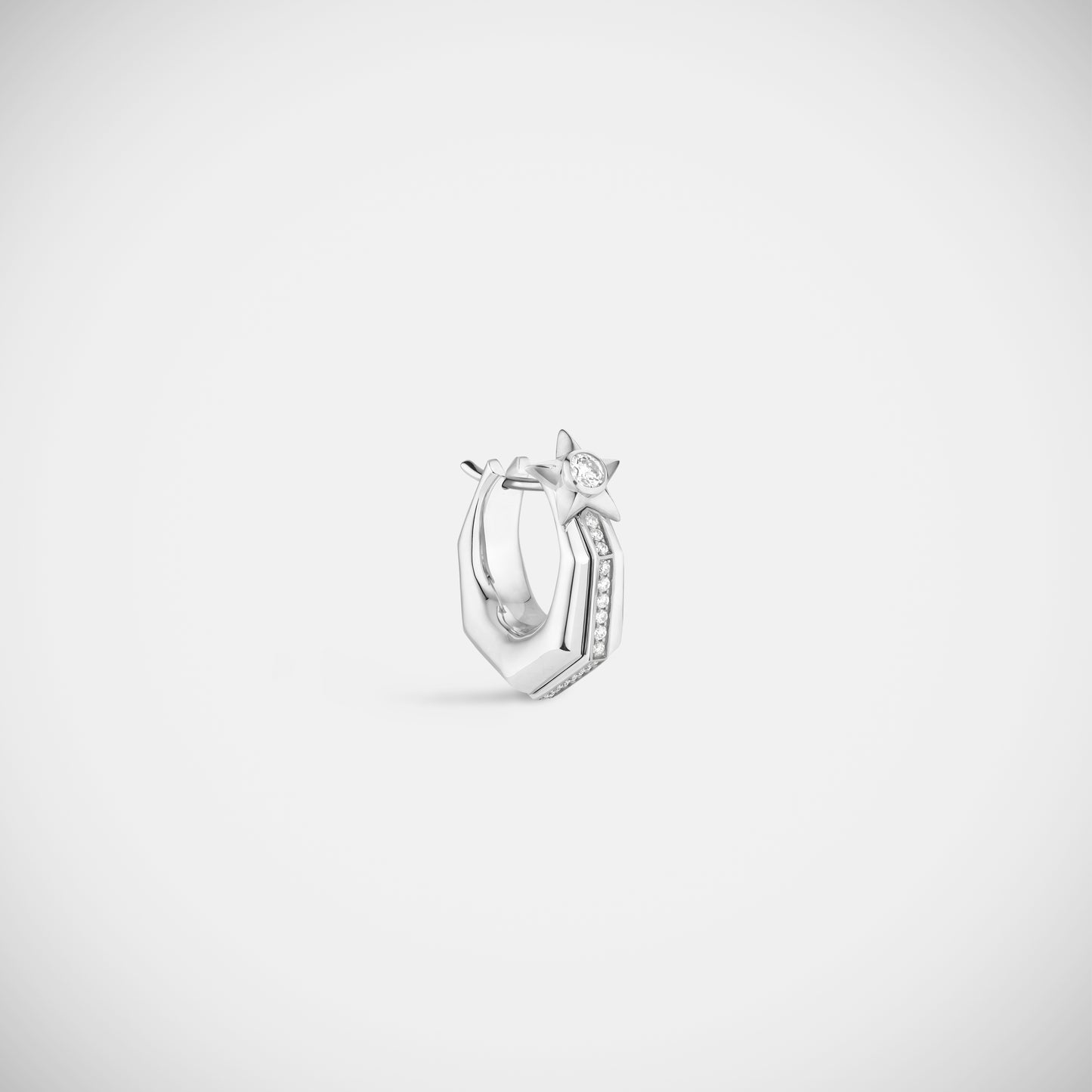 Baba Small Diamond Earring White Gold