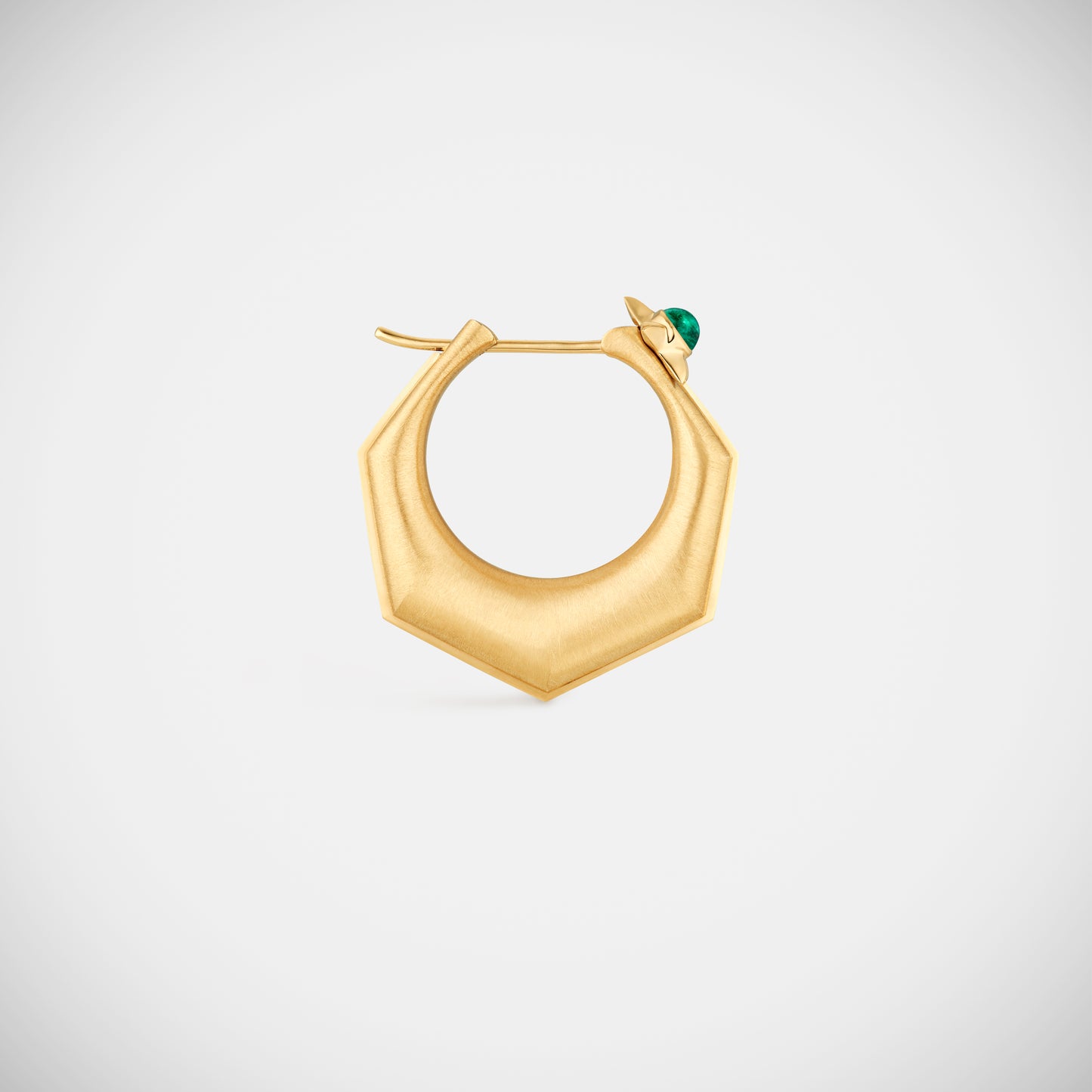 Baba Large Emerald Earring