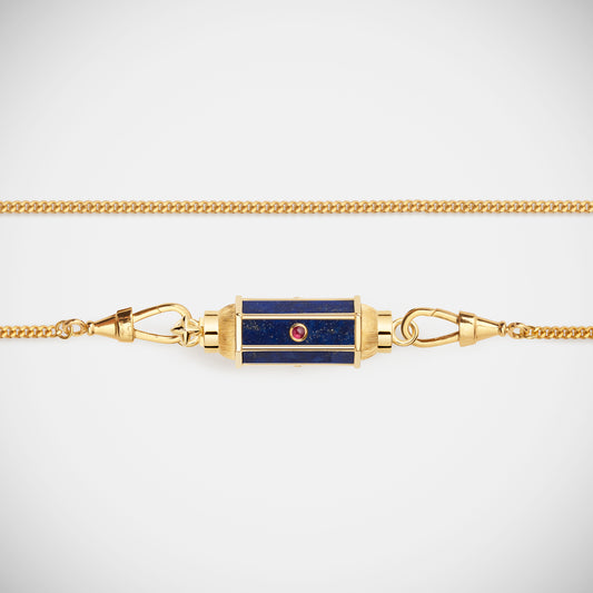 Lapis baby locket Necklace