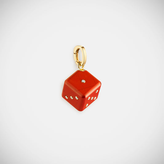Dado Jasper charm 13mm
