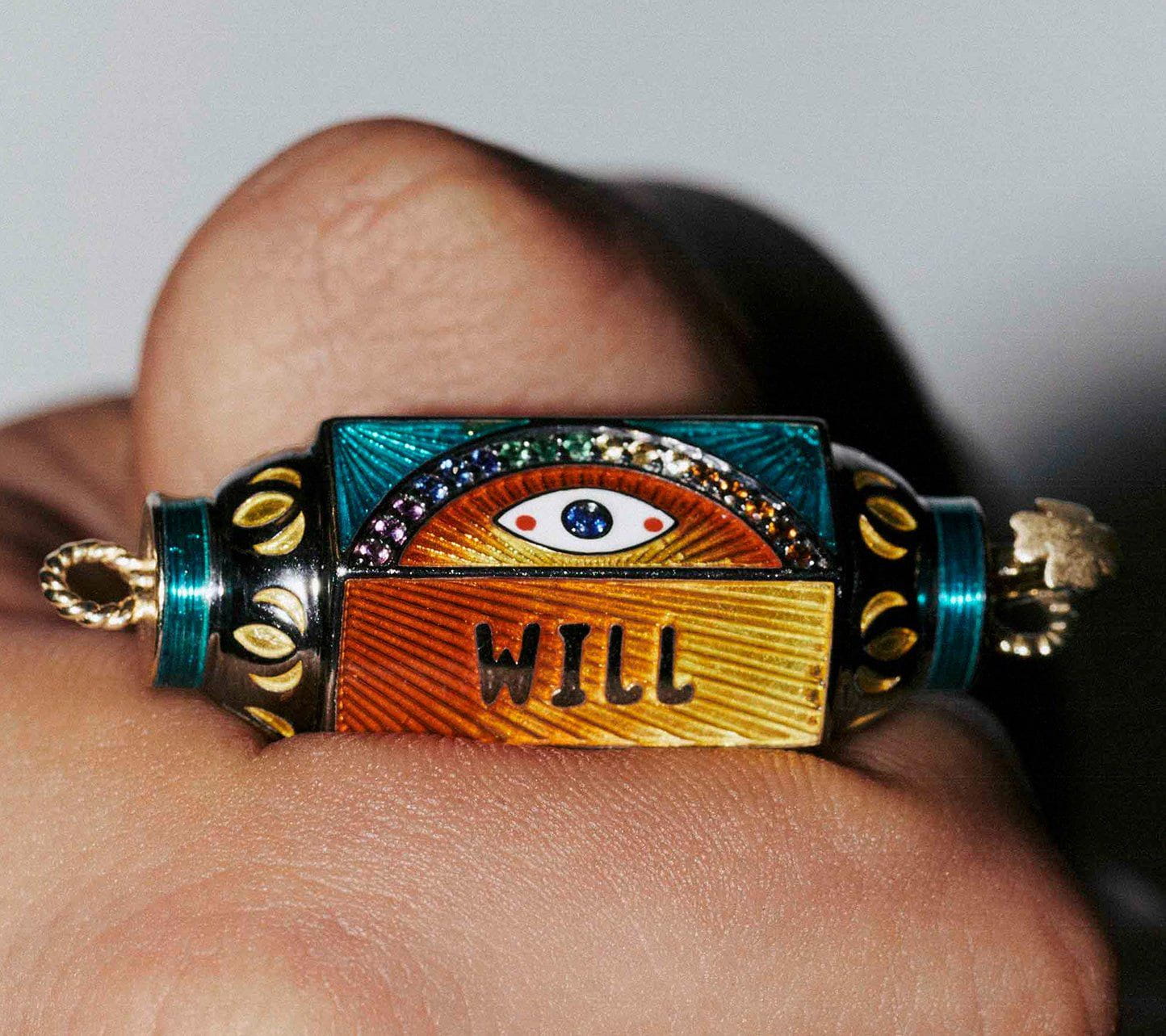 Eye Will Yellow Locket - Marie Lichtenberg