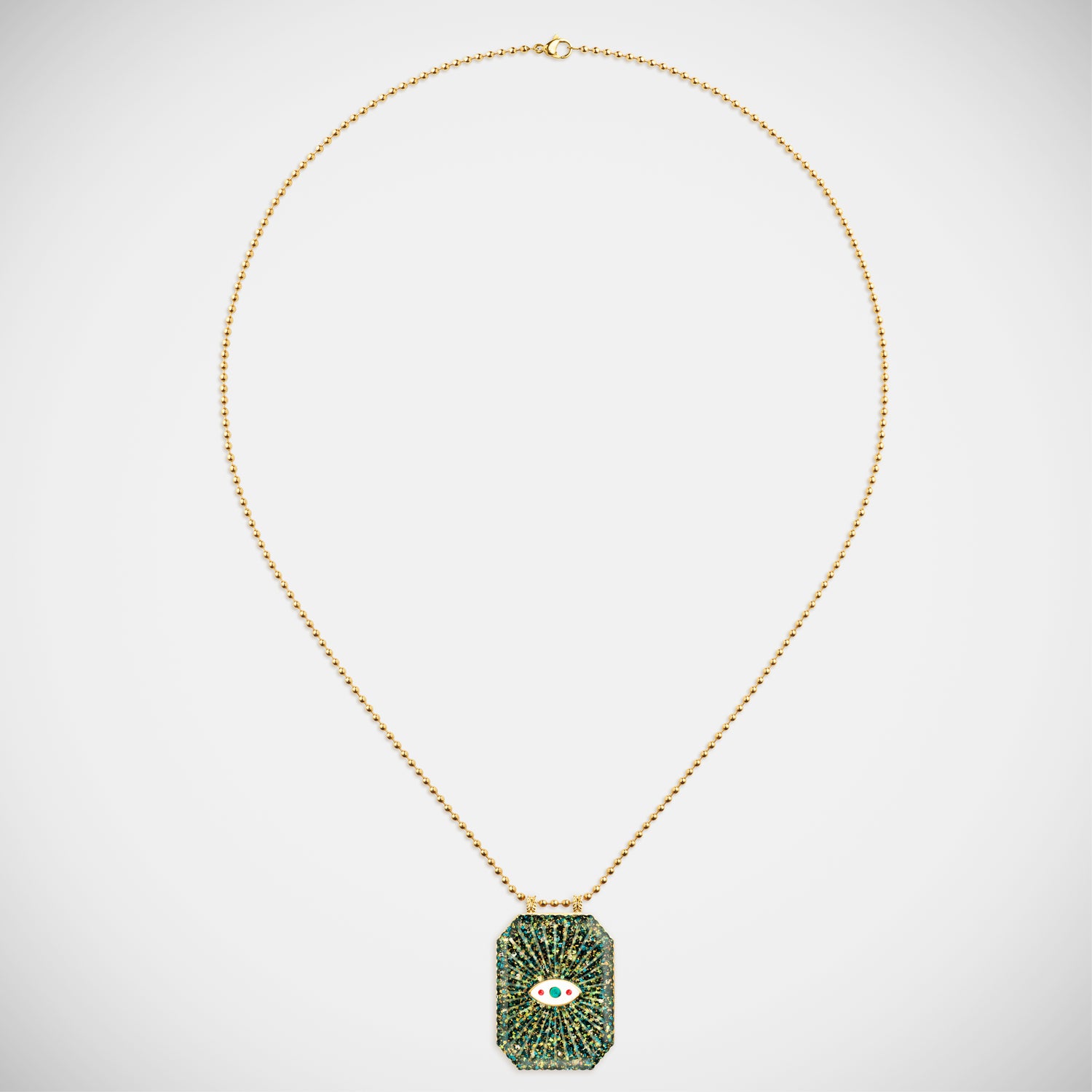 Marie Lichtenberg Raiz'in Raiz'in Scapular Glitter Midnight Green 40mm