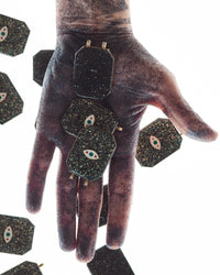 Marie Lichtenberg Raiz'in Raiz'in Scapular Glitter Midnight Green 40mm