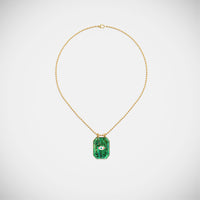 Marie Lichtenberg Raiz'in Raiz'in Scapular Mother of pearl Green 28mm