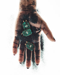 Marie Lichtenberg Raiz'in Raiz'in Scapular Mother of pearl Green 28mm