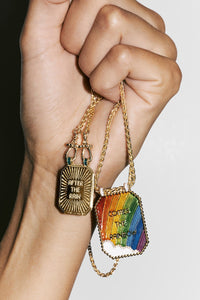 Marie Lichtenberg Staging Scapulaires After the rain comes the rainbow double scapular