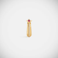 Marie Lichtenberg Staging Earring Baba Medium Ruby Earring