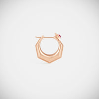 Marie Lichtenberg Staging Earring Baba Medium Ruby Earring Rose Gold