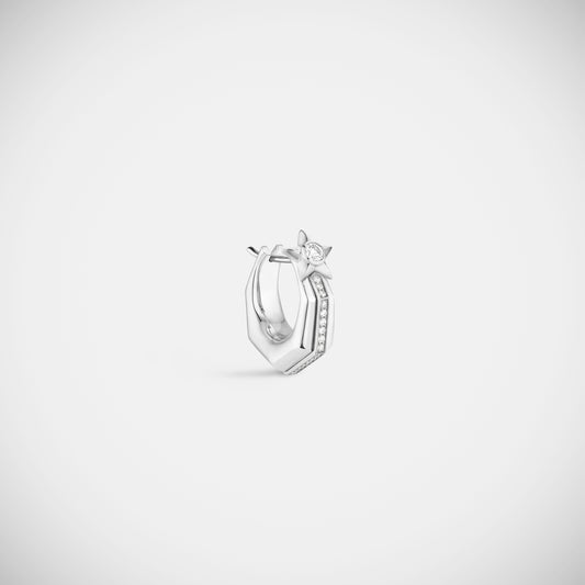 Marie Lichtenberg Staging Earring Baba Small Diamond Earring White Gold