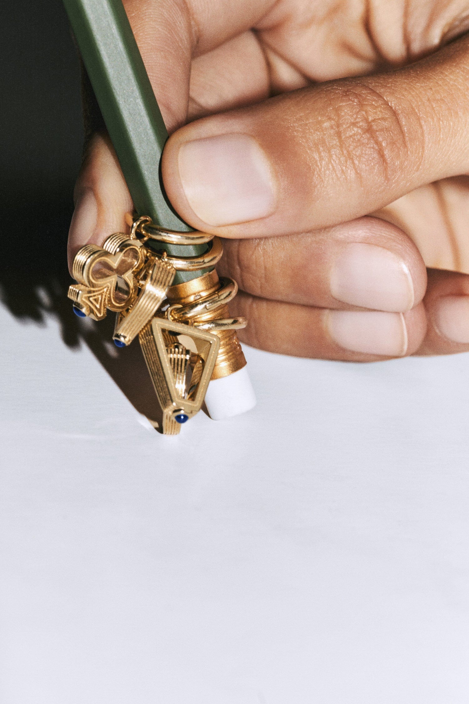 Marie Lichtenberg Staging Earring Baby charm Clover earring