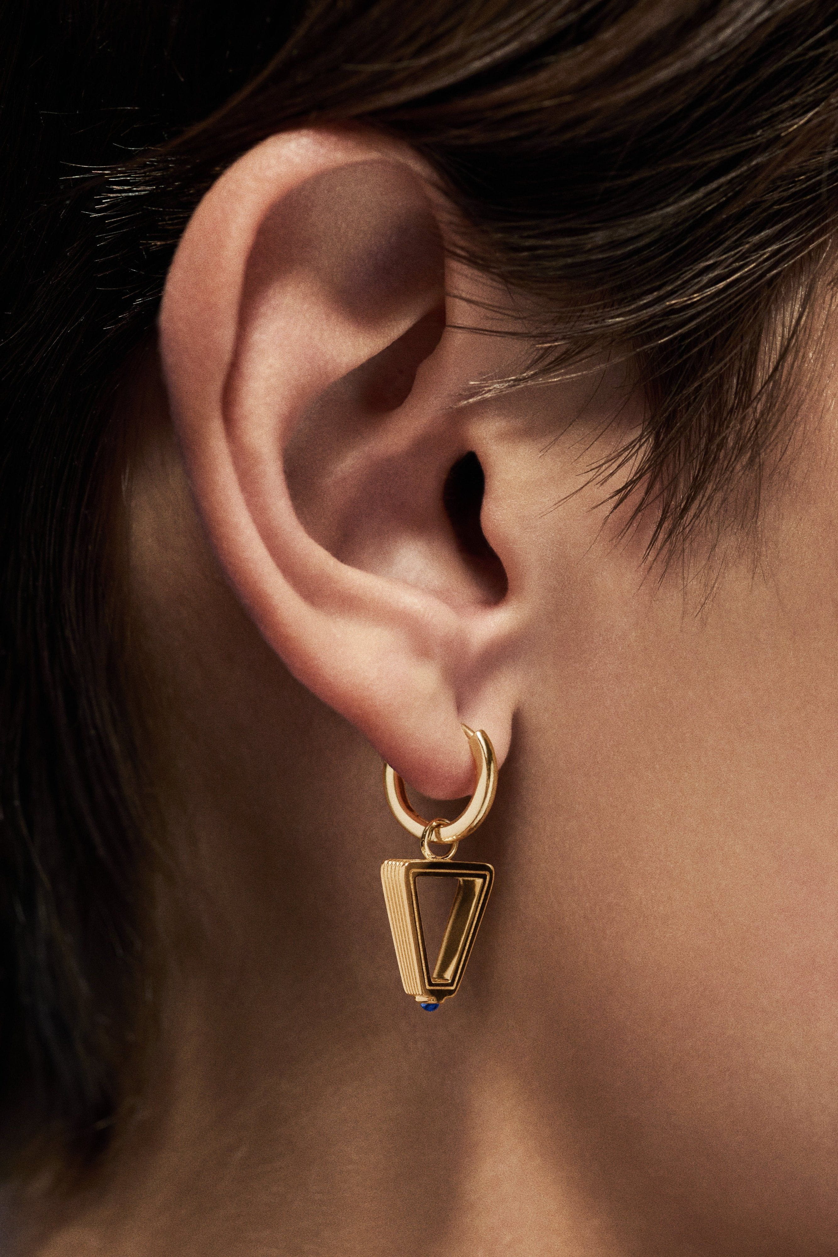 Marie Lichtenberg Staging Earring Baby charm Triangle earring