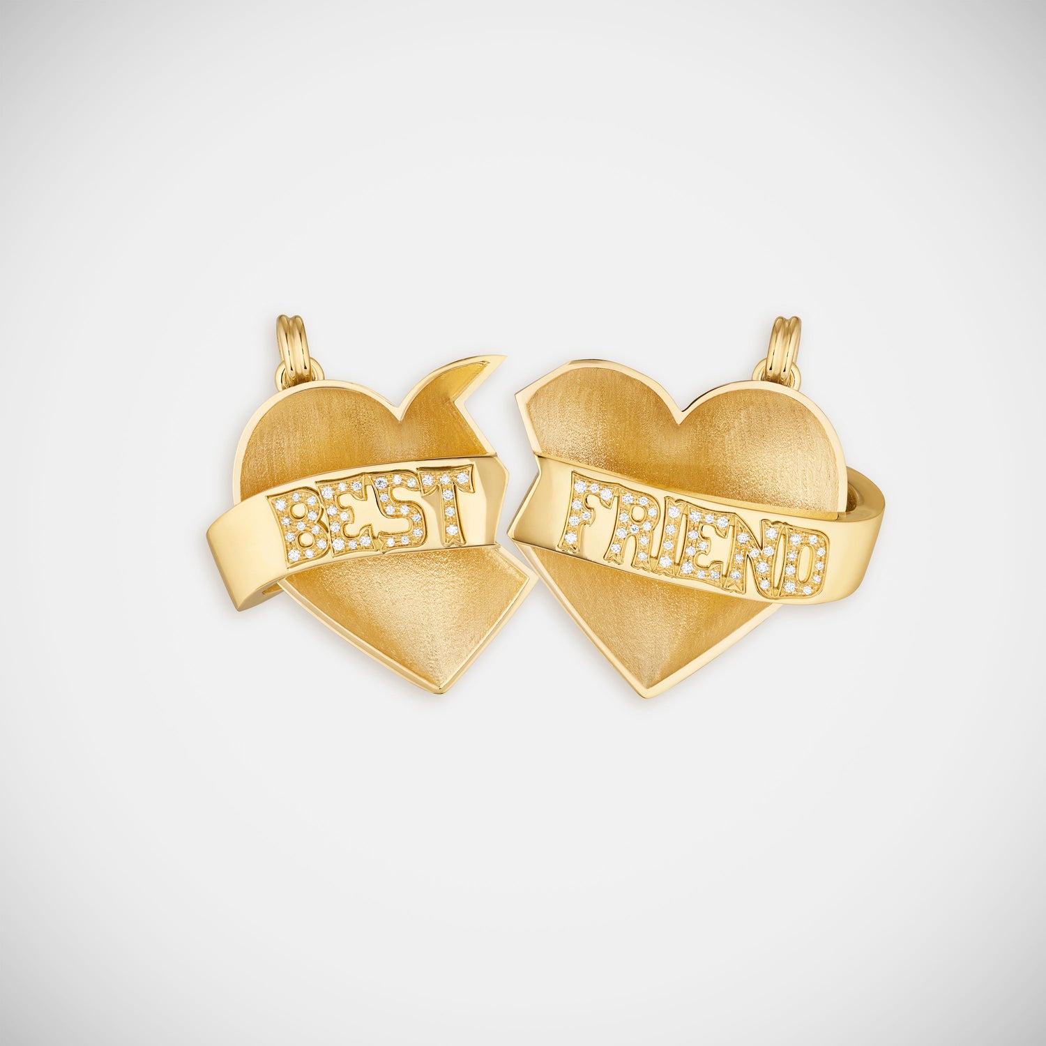 Marie Lichtenberg Staging Charm Best Friend charms on Gourmette Chains