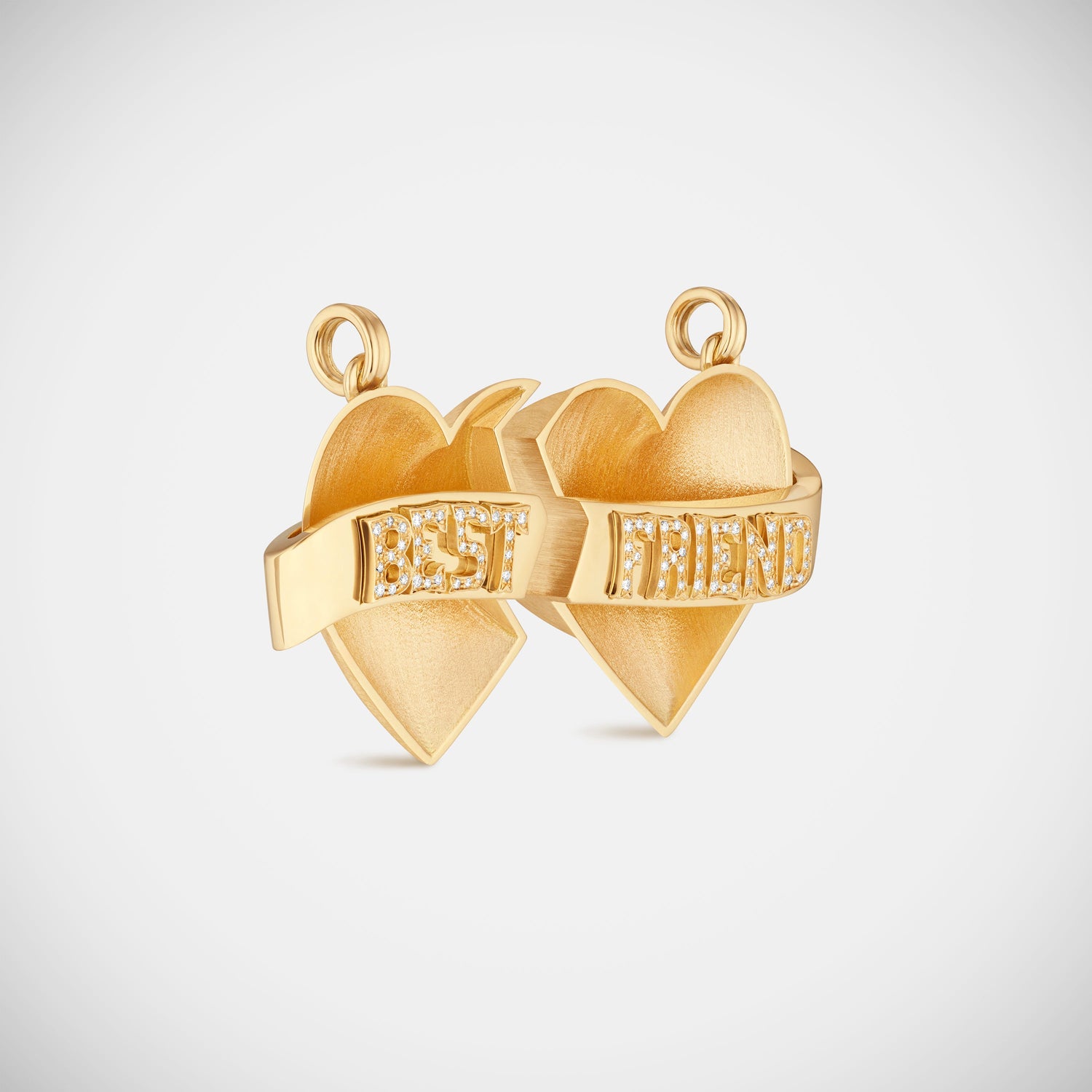 Marie Lichtenberg Staging Charm Best Friend charms on Gourmette Chains