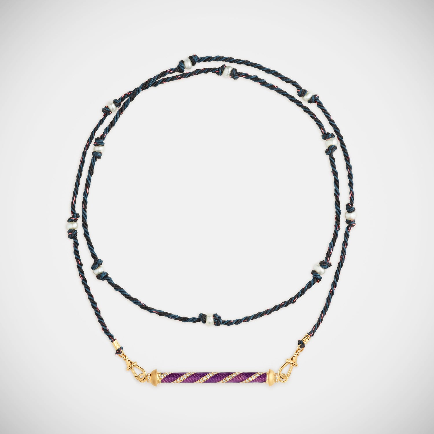 Marie Lichtenberg Staging Pendant Candy Cane Purple