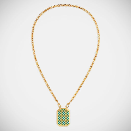 Check Emerald Scapular on Rosa Classic Chain