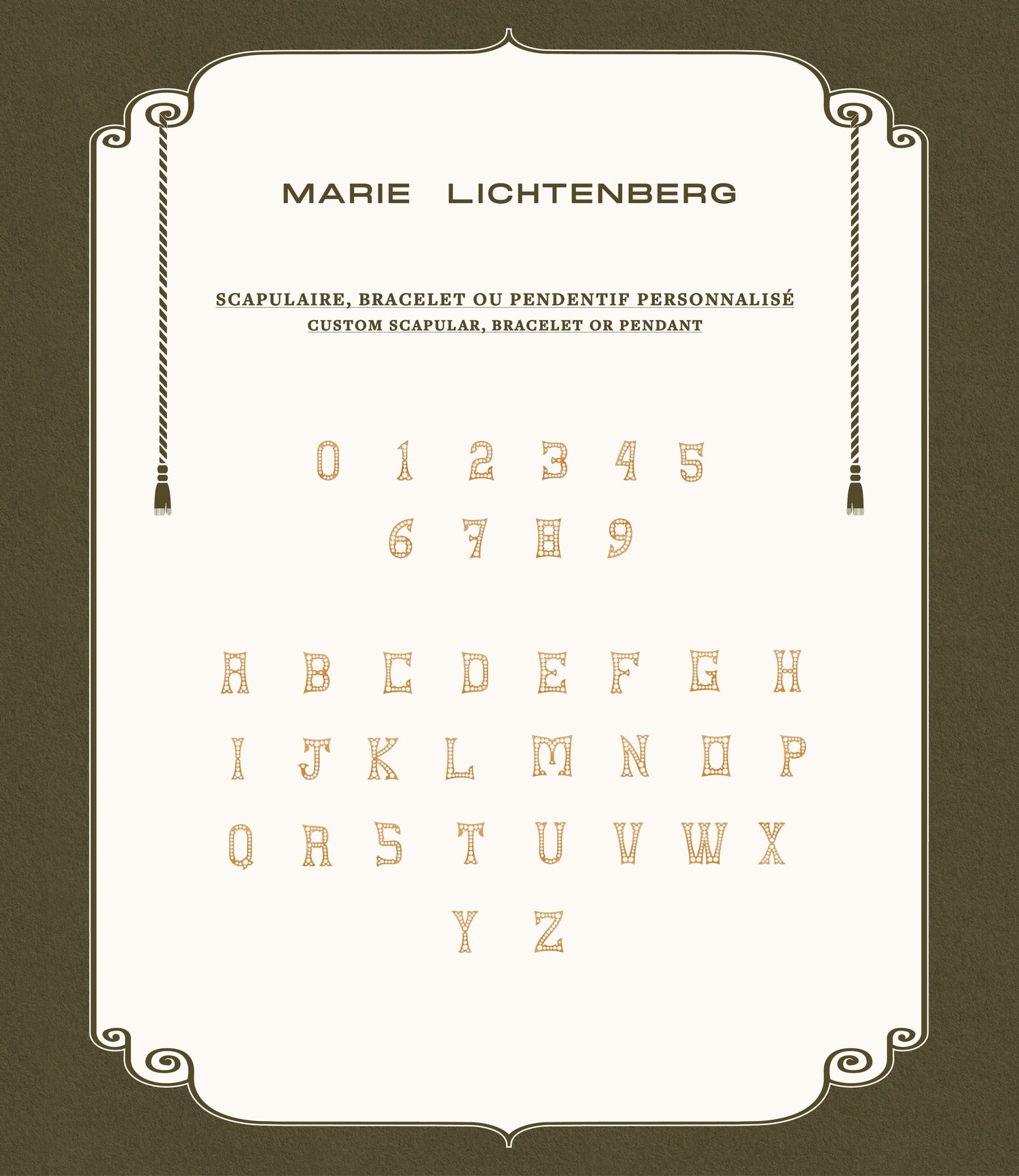 Marie Lichtenberg Staging Bracelet Custom Bracelet