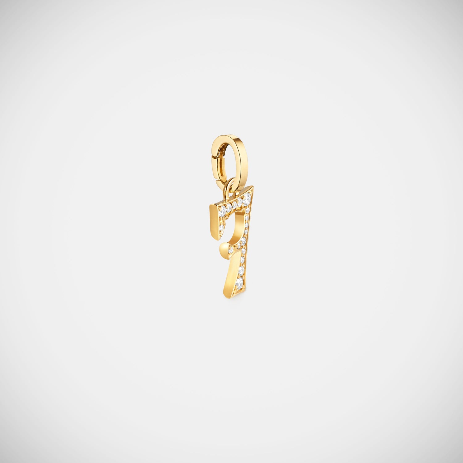 Marie Lichtenberg Staging Pendant Custom Diamond Number Charm