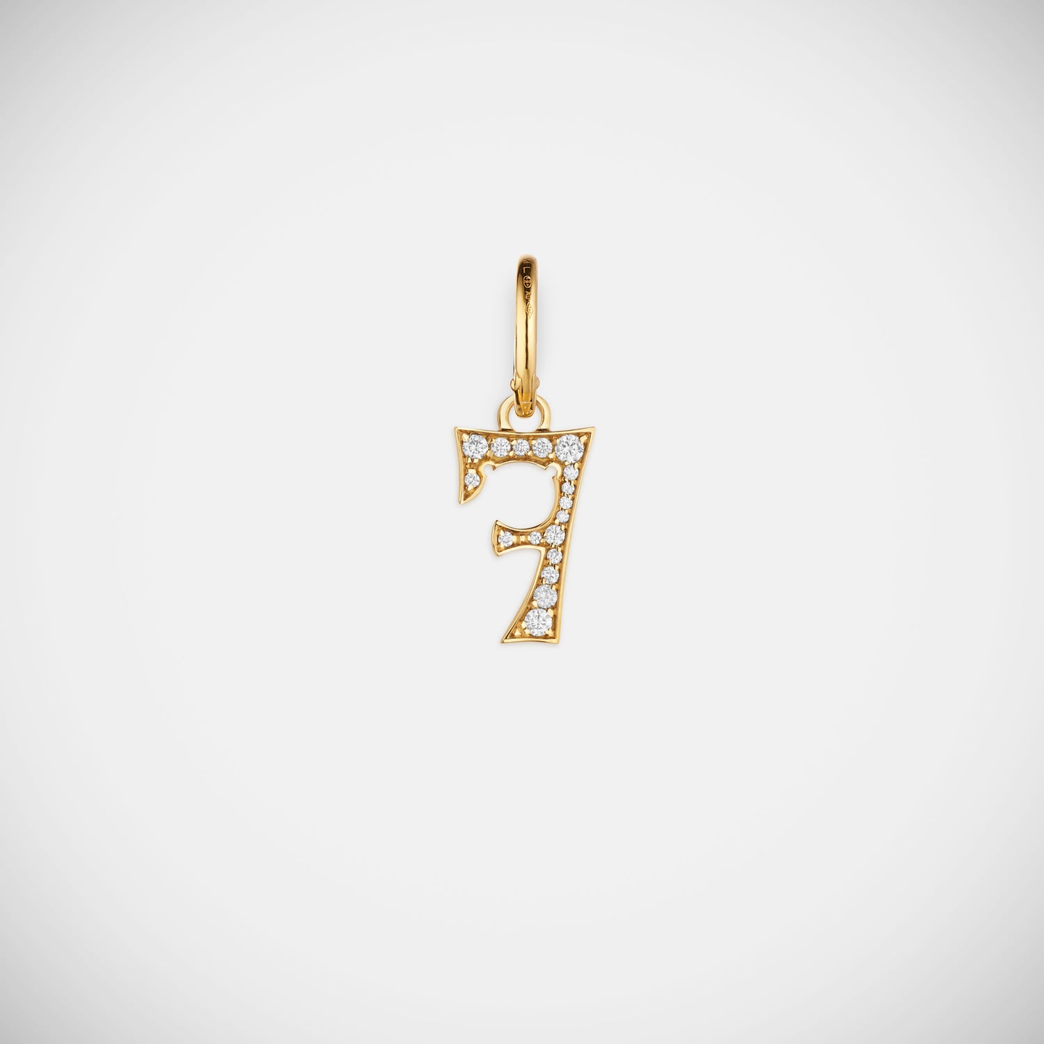 Marie Lichtenberg Staging Pendant Custom Diamond Number Charm