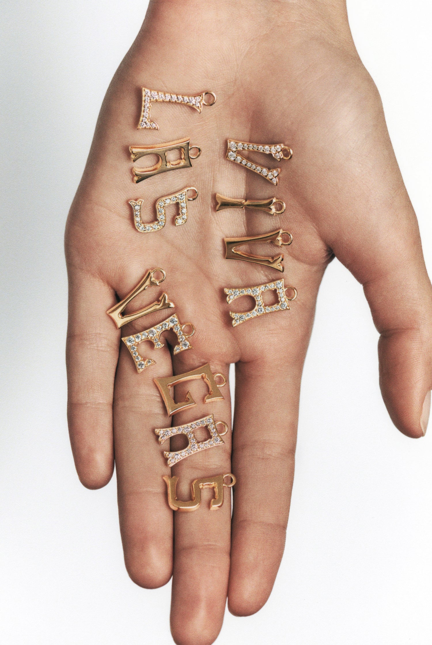 Marie Lichtenberg Staging Pendant Custom Letter Charm