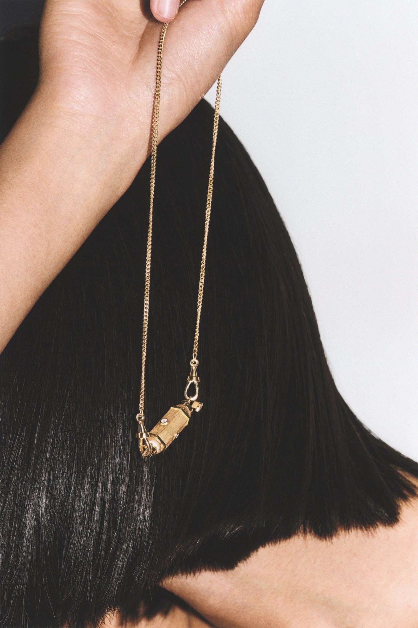 Marie Lichtenberg Staging Baby locket Diamond Gold Baby locket Necklace