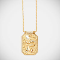 Marie Lichtenberg Staging Scapulaires Dragon Gold Scapular