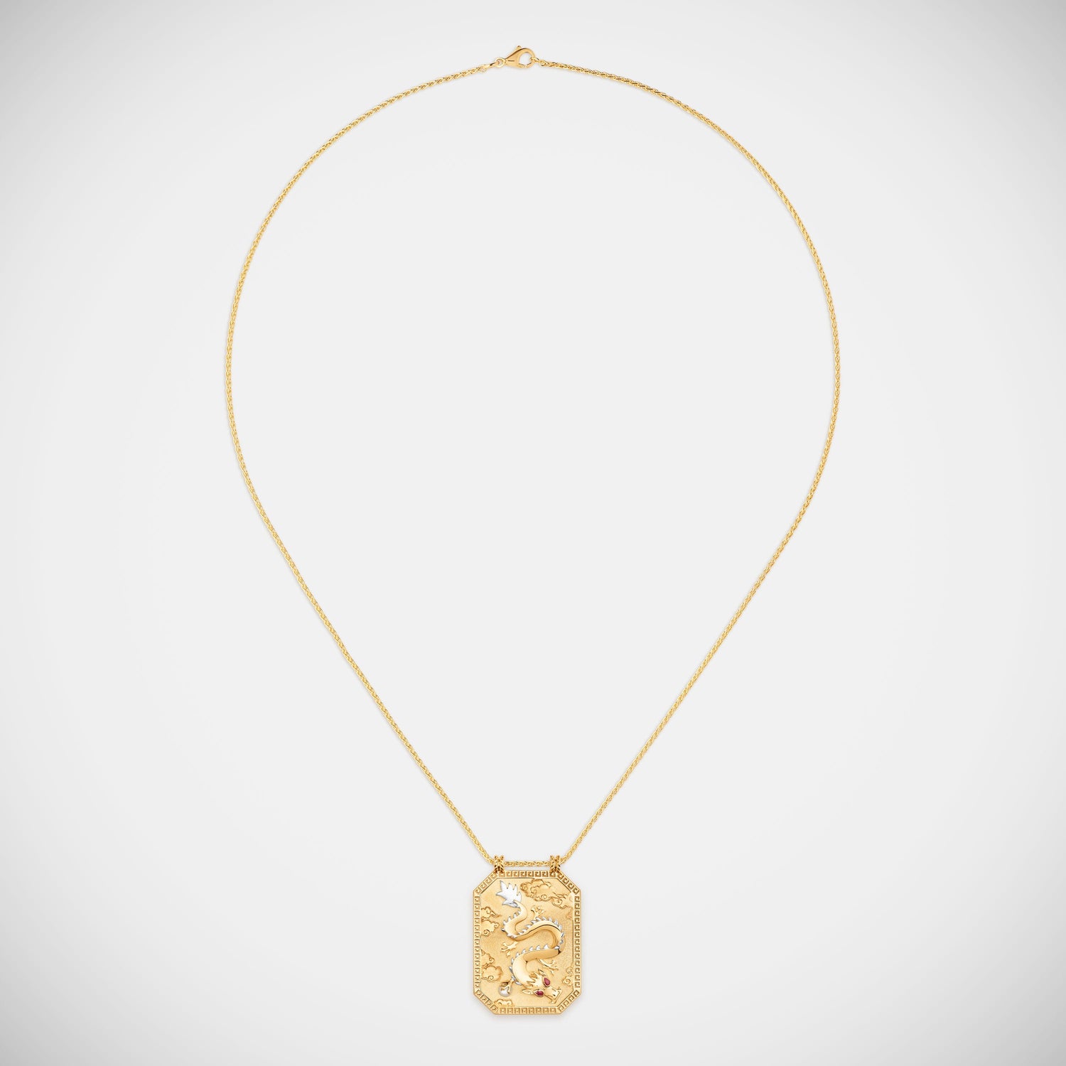 Marie Lichtenberg Staging Scapulaires Dragon Gold Scapular