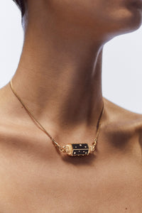 Marie Lichtenberg Staging Locket Ebony Dot Locket Necklace