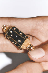 Marie Lichtenberg Staging Locket Ebony Dot Locket Necklace