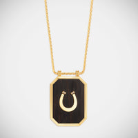 Marie Lichtenberg Staging Scapulaires Ebony Horseshoe Scapular