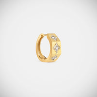 Marie Lichtenberg Staging Earring Ecrou Coco earring Diamonds medium